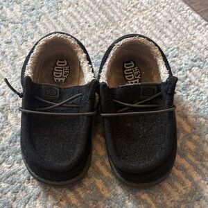 Hey Dude Kids Black Slip-On Casual Sneakers